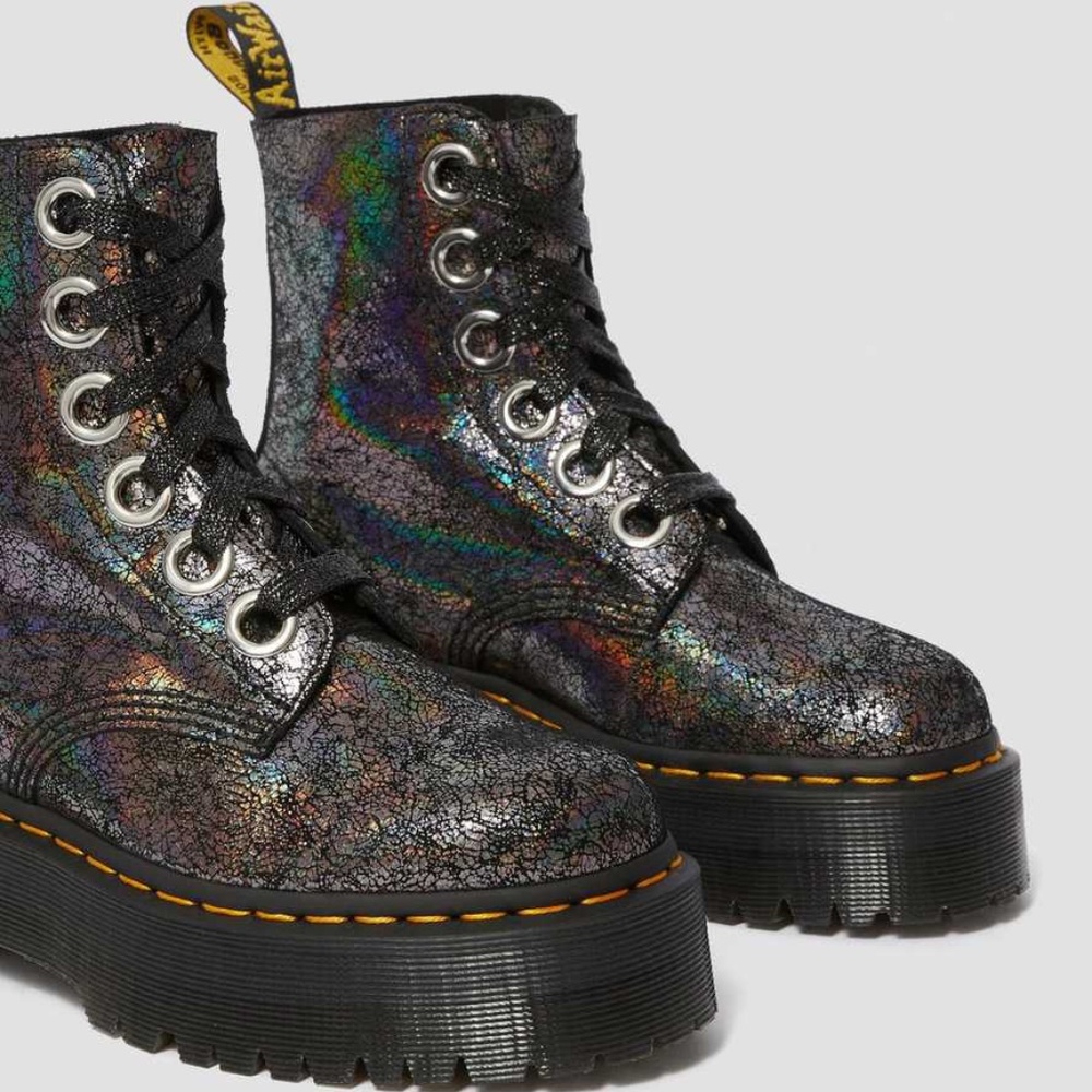 Dr. Martens Women's Molly Platform Retro Quad Gunmetal US 8 - Picture 5 of 11